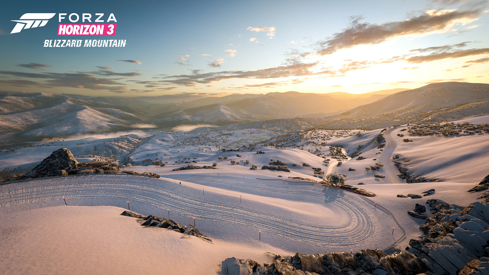 The environment is inspired from the Victorian Alps (local vegetation, architecture and vistas) blended with bits of French Alps and Antartica for the more extreme elevations around the summit.