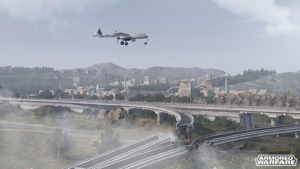 In-game screenshot. UAV by our team.