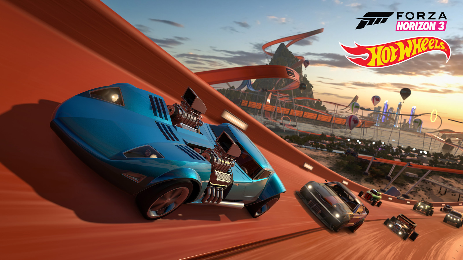 The track had to be 20 meters wide to accommodate gameplay, which affected the perception of scale and sense of speed. We fixed it by reinventing the track's design with lanes, side lamps, dual color scheme and cat's eyes.