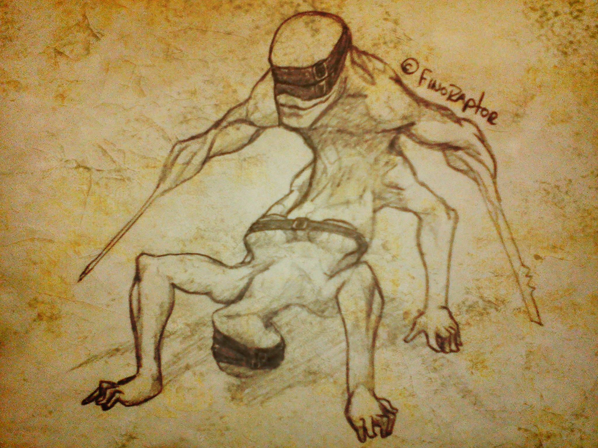 Monster inspired by Masahiro Ito, Silent Hill.