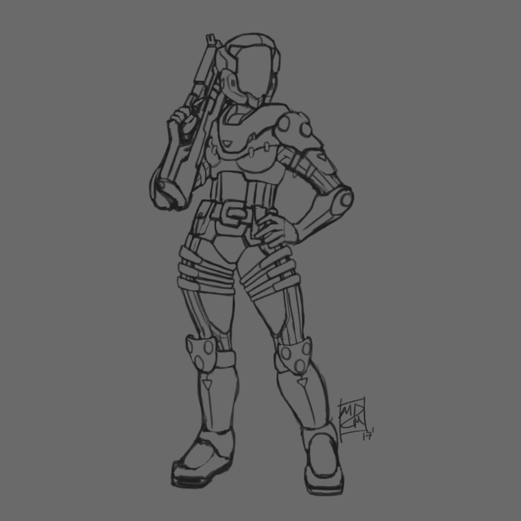 Process for the concept art.