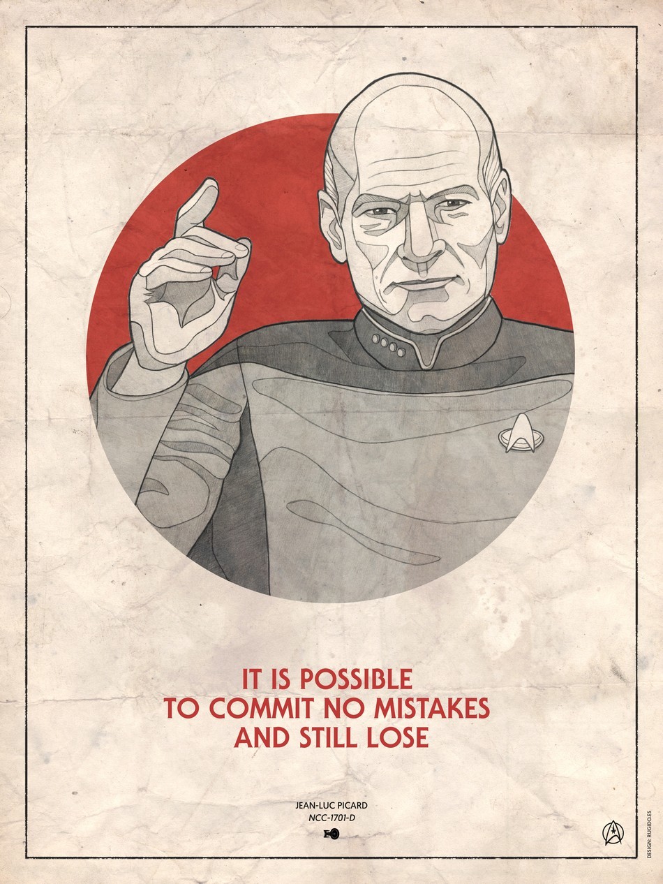 Ruben Megido Star Trek Captains Poster Design