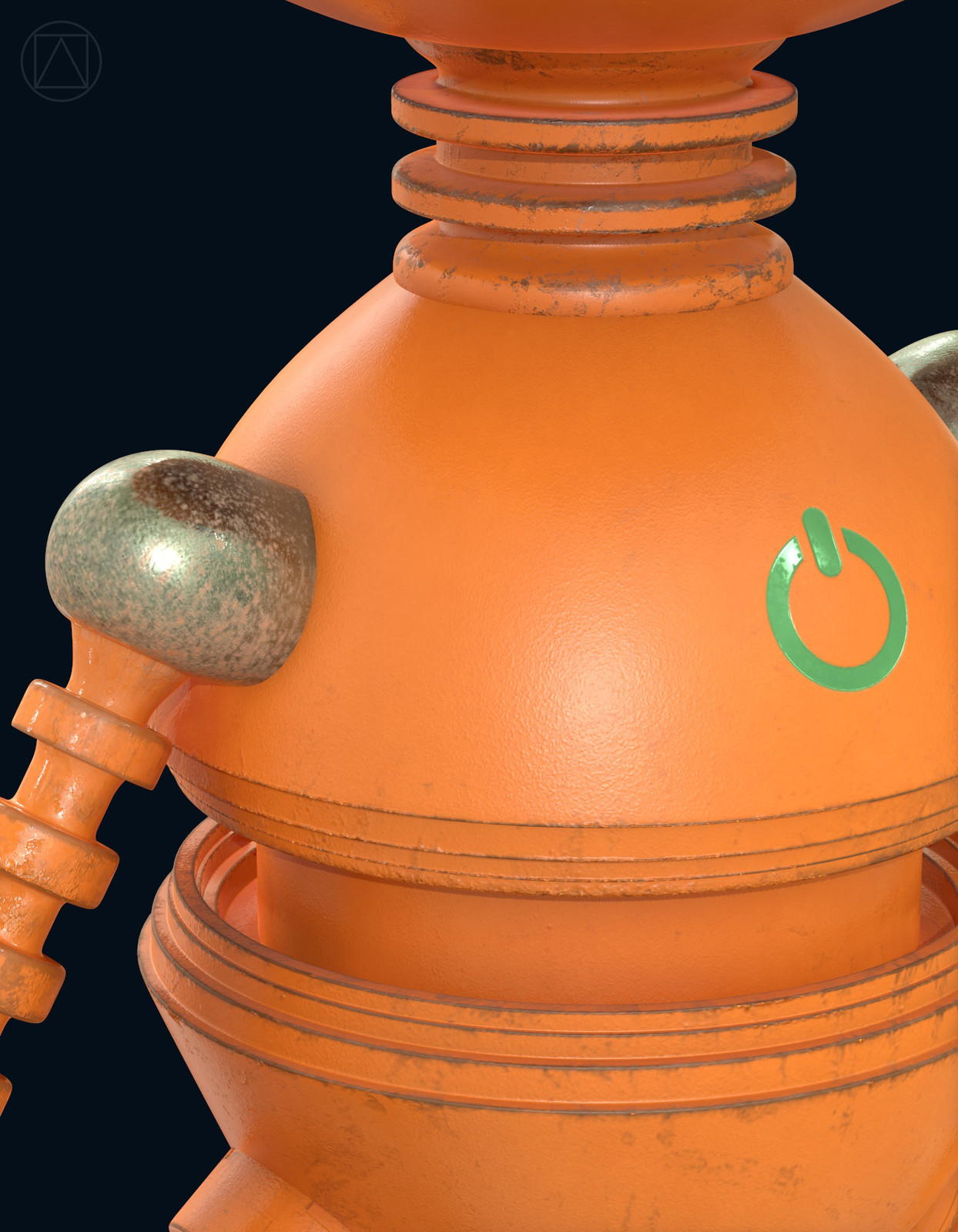Orange robot - detail 02