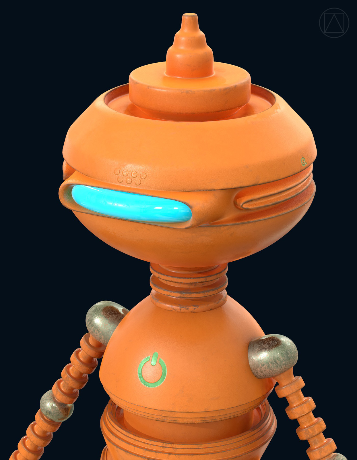 Orange robot - detail 01