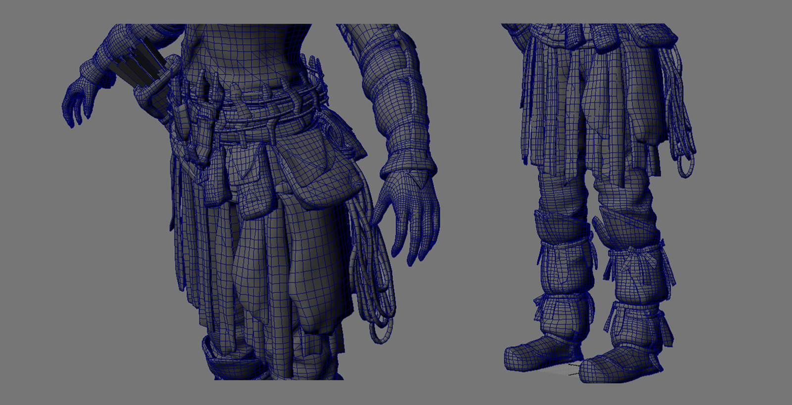 The polycount of low-res models in Horizon is very high. The level of details is comparable to what you can find in theatrical CG movies.