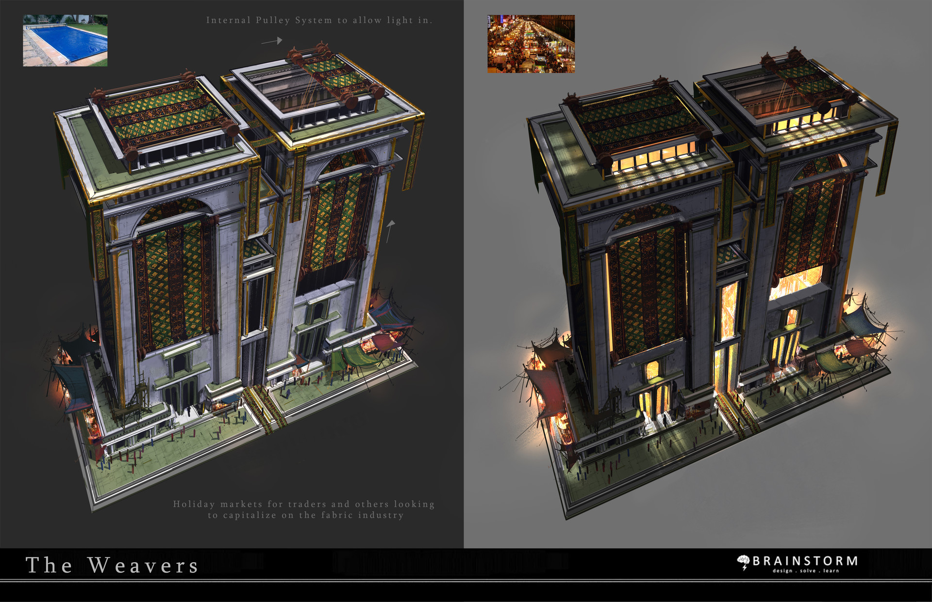 ArtStation Weavers Settlers Chapel and shot ideas