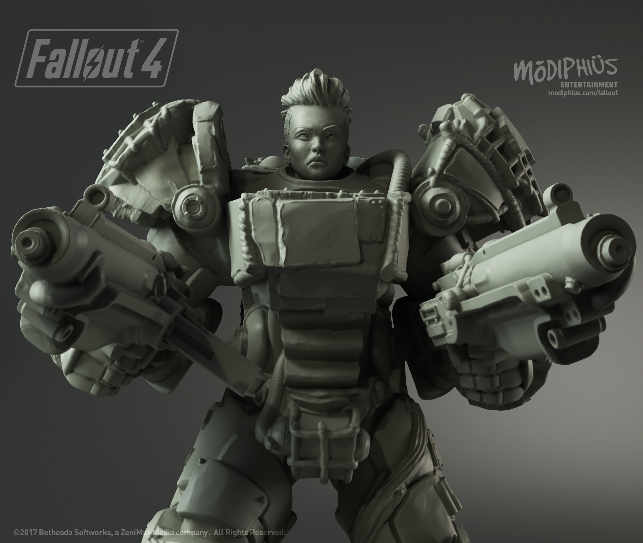 Luigi Terzi Raiders Veteran Boss Modiphius Entertainment Fallout Miniatures Game