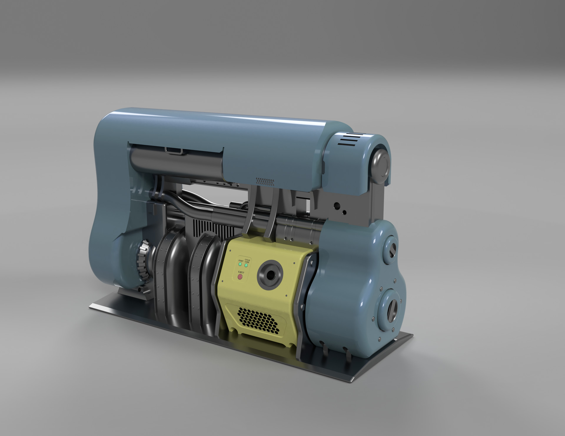 Artstation Practice Fallout 4 Fusion Core Generator