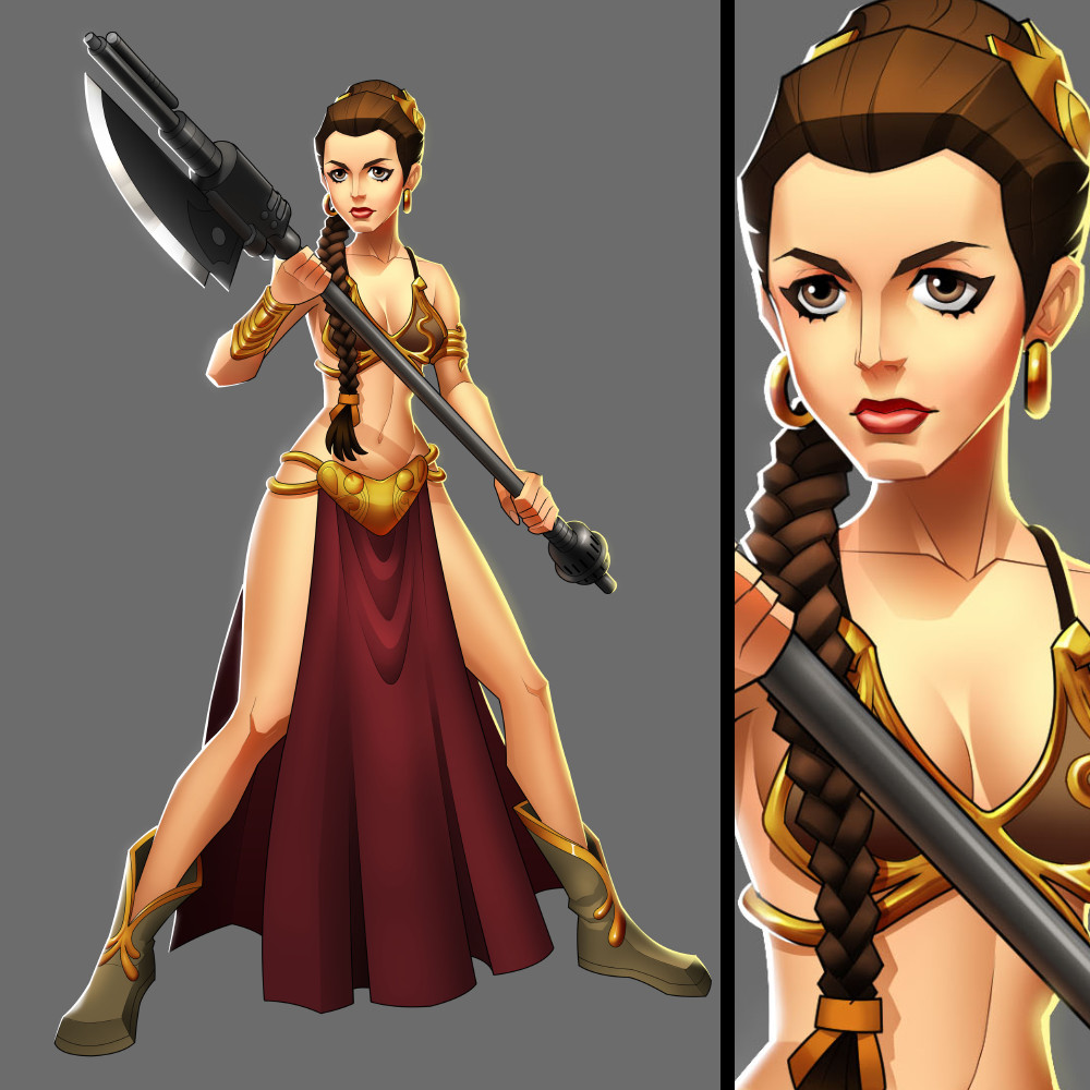 star wars galaxy of adventures slave leia
