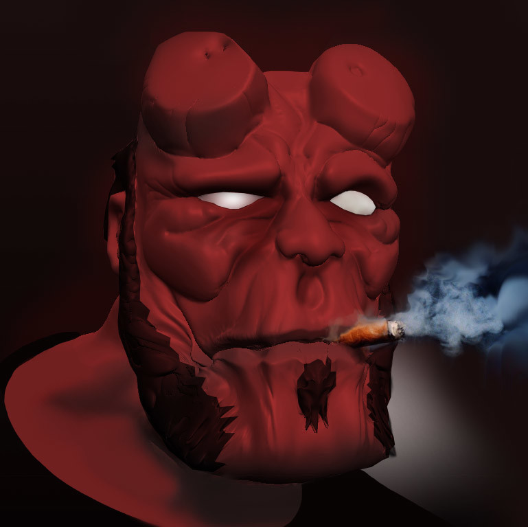 Addition of the stogie and smoke...