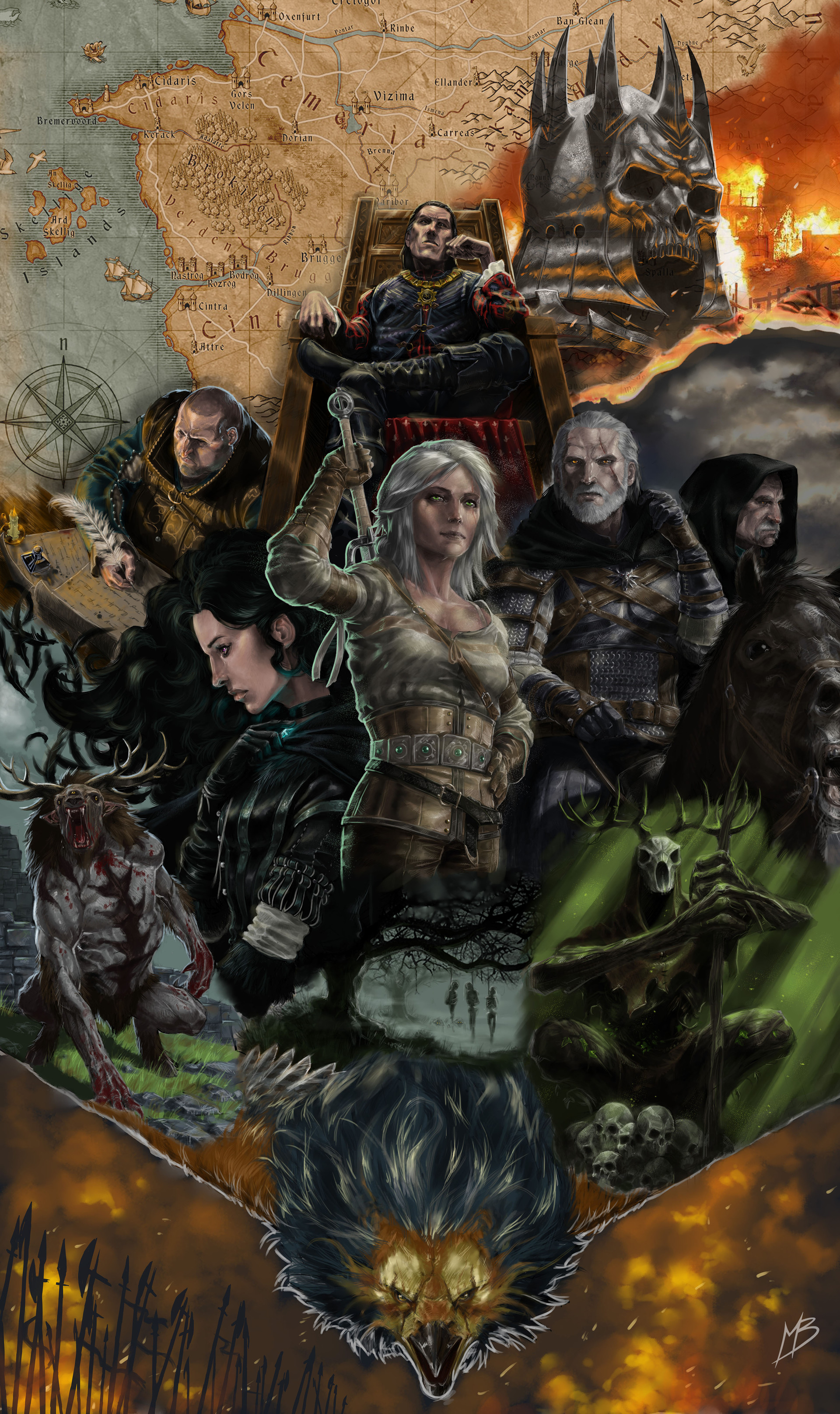ArtStation - The Witcher 3 fanart