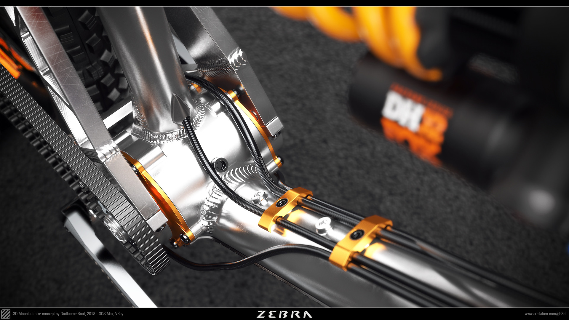 ArtStation - Mountain bike concept : Zebra SLB (