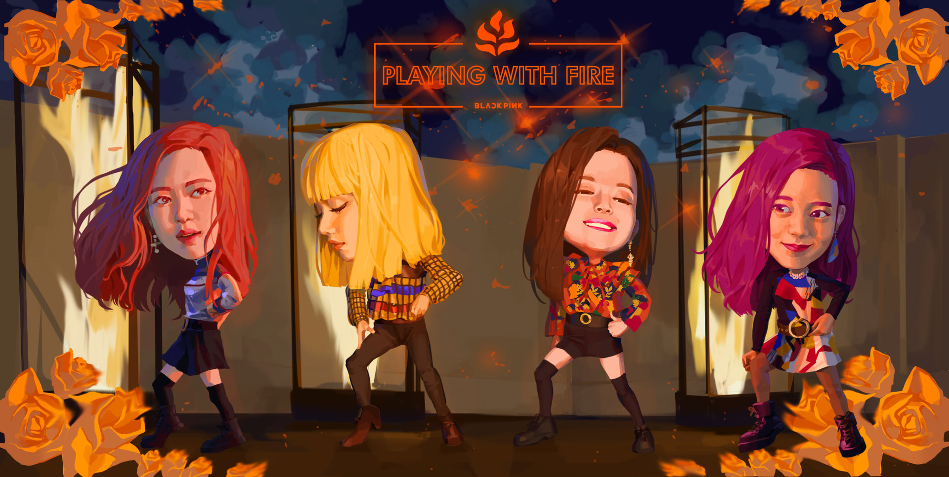 Artstation Black Pink Playing With Fire Sd February 2018 Young Sun Hwang