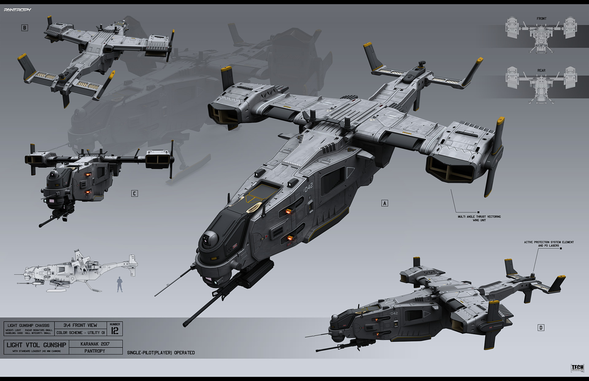 alexey pyatov 1 light vtol gunship jpg (1920×1244) 花瓣网