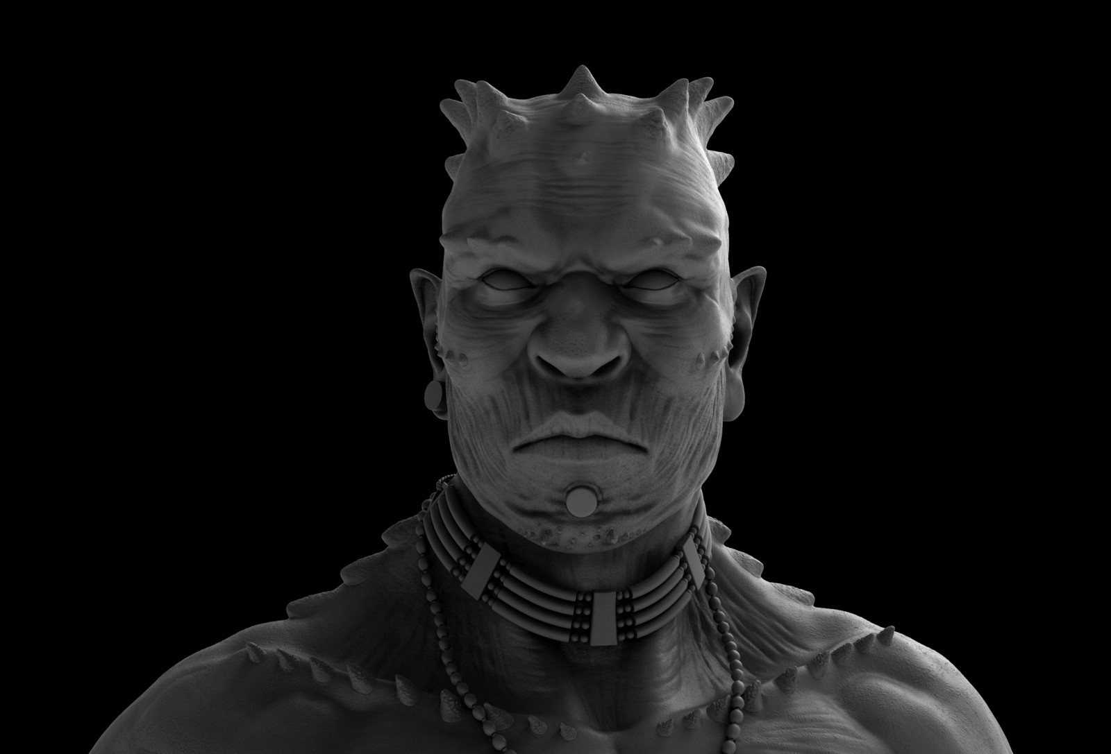 Face, clay