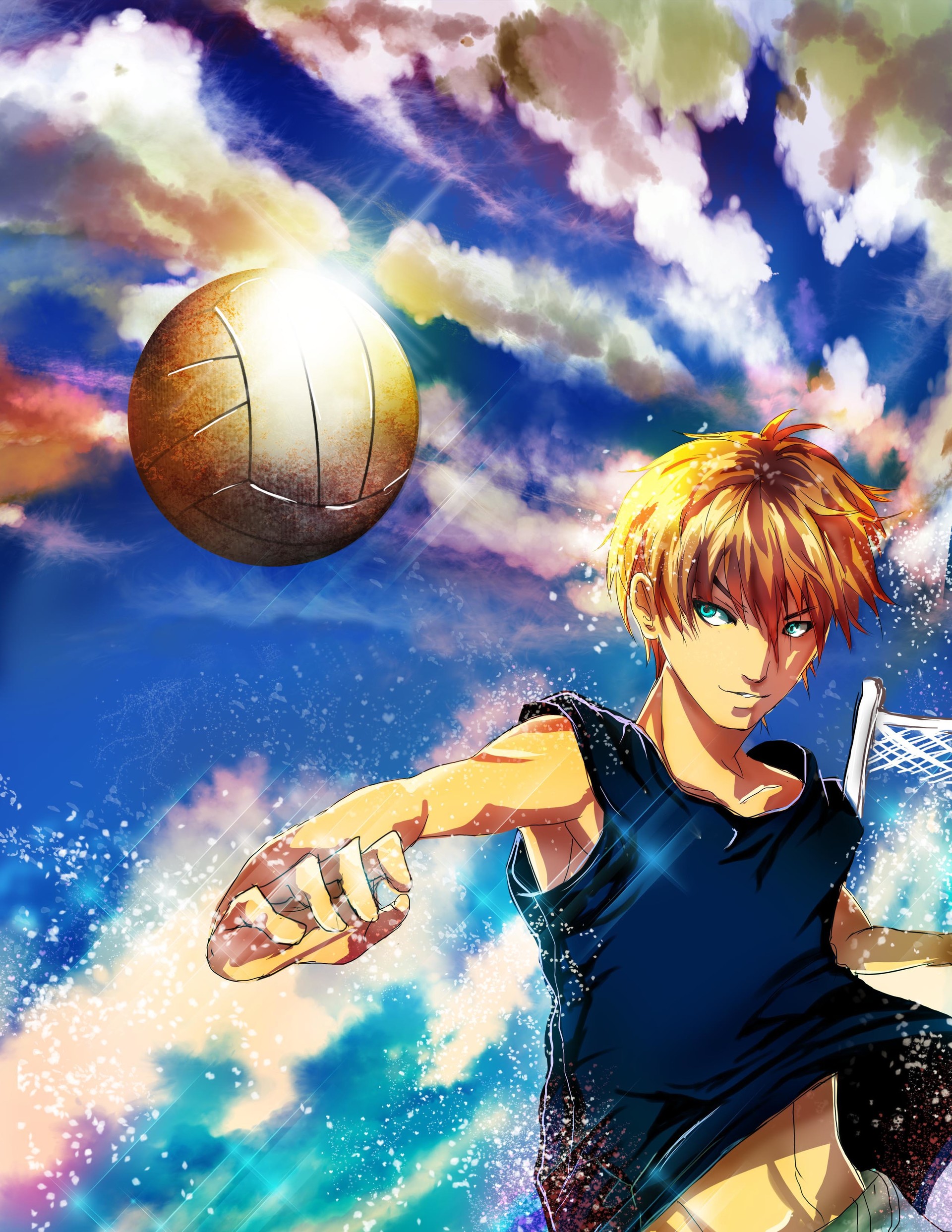 Charlotte Faye Chua Volleyball Digital Anime Painting