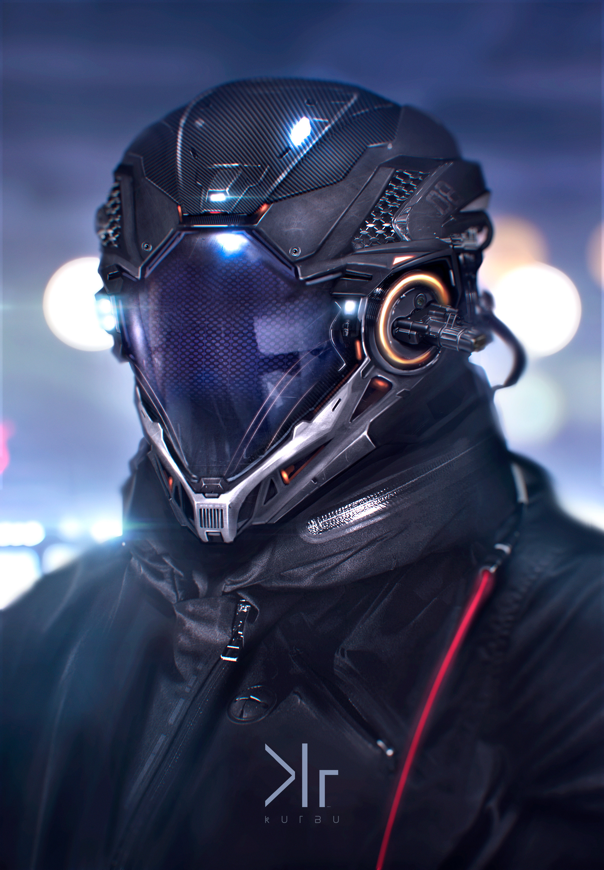 Khoa Bui a Sci fi helmet concept
