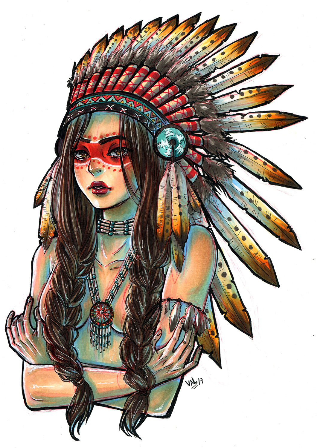 Artstation - Native American Girl
