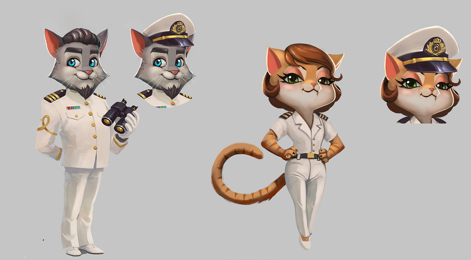 different animal approach on the characters