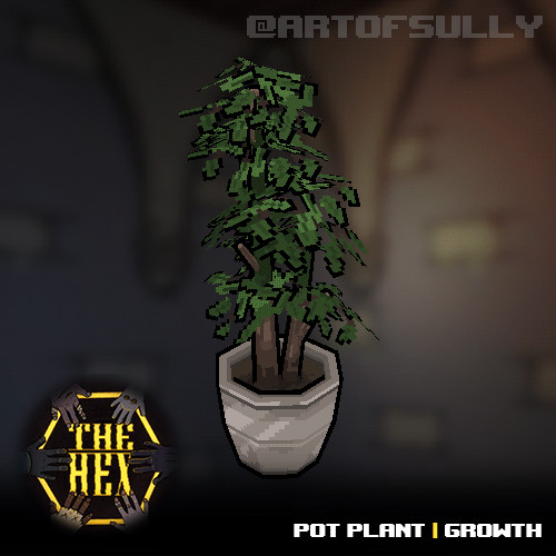 Pot Plant Growth (assets for 'The Hex')