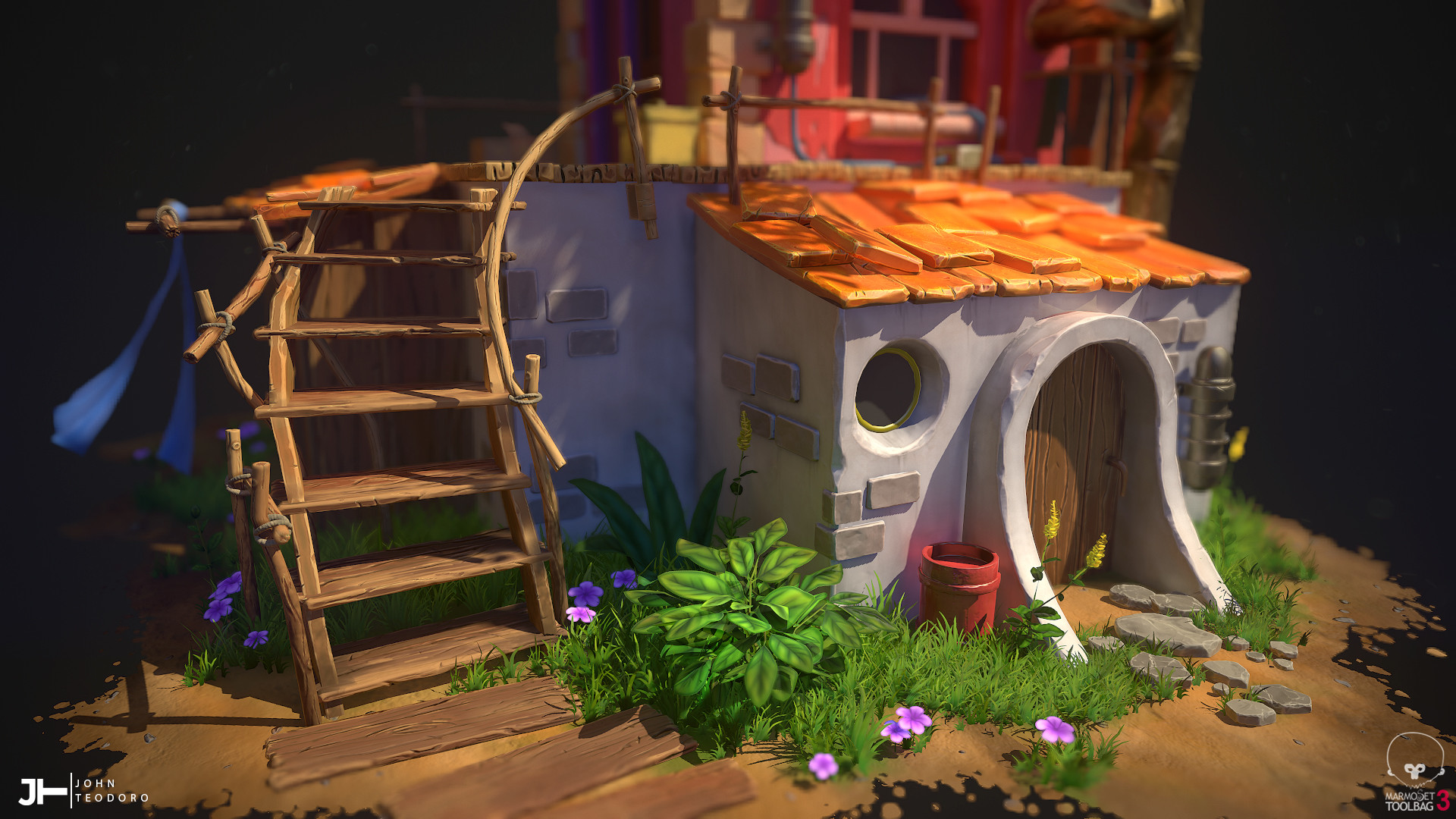 John Teodoro - Stylized House Diorama