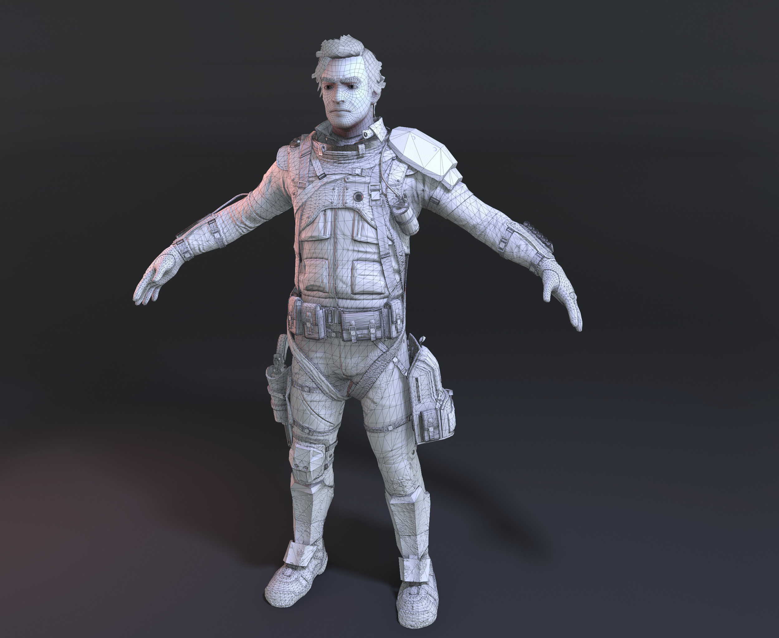T Pose with wires