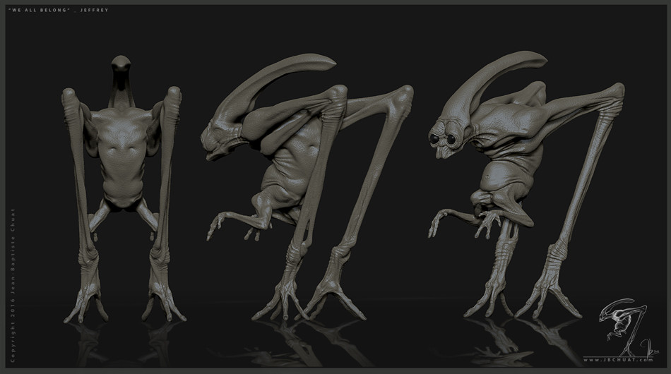 ArtStation - ALIENS BELONG_Digital Maquette