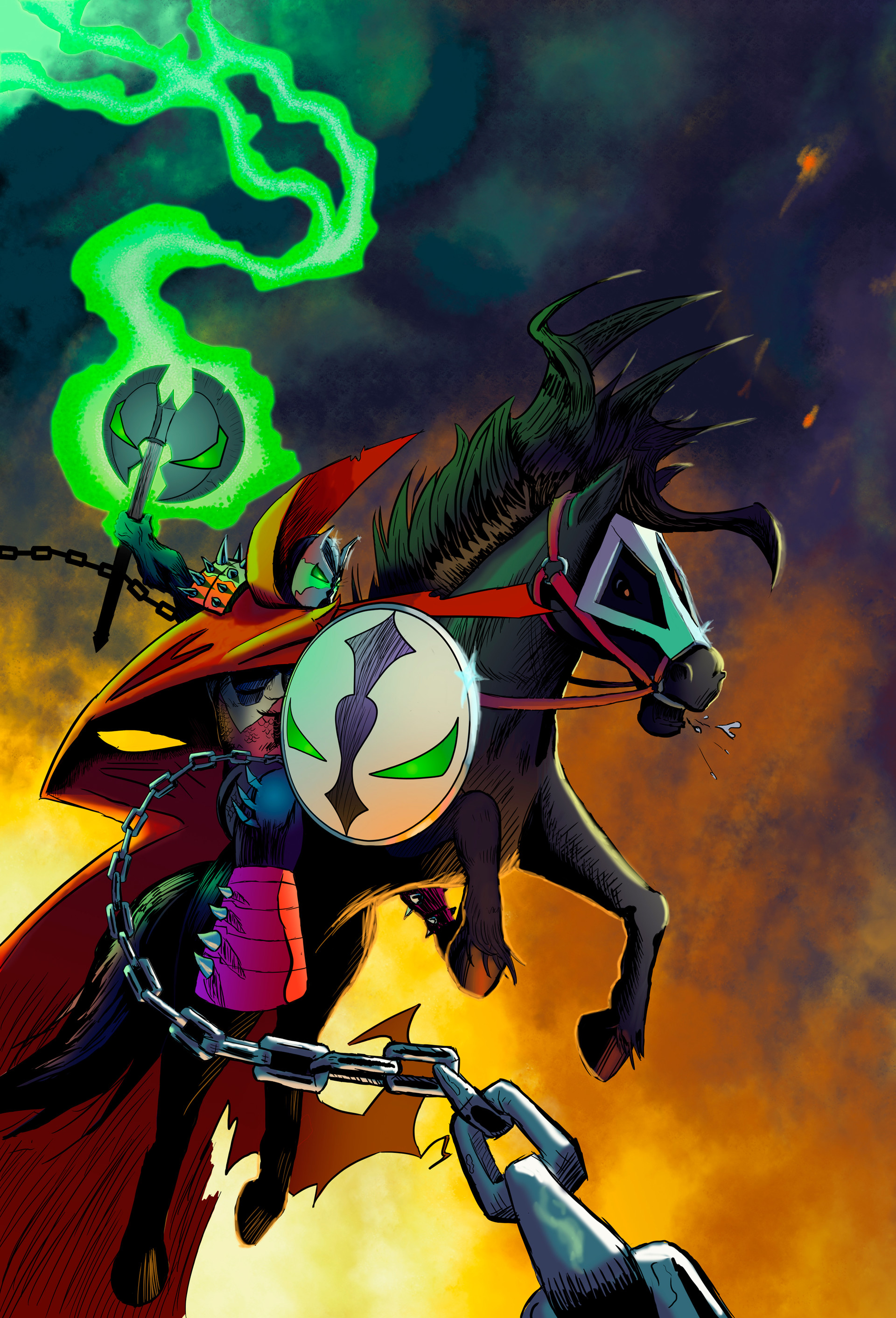 Artstation Medieval Spawn On Horseback Bryan Runyan