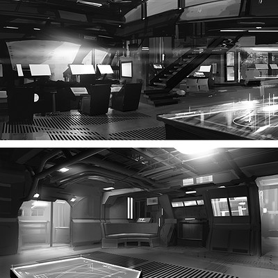 Richard tilbury spaceship interiors