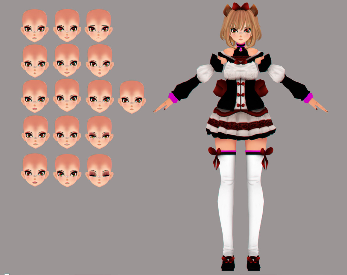 Create a vrchat model from a design or images by Mikkanyan