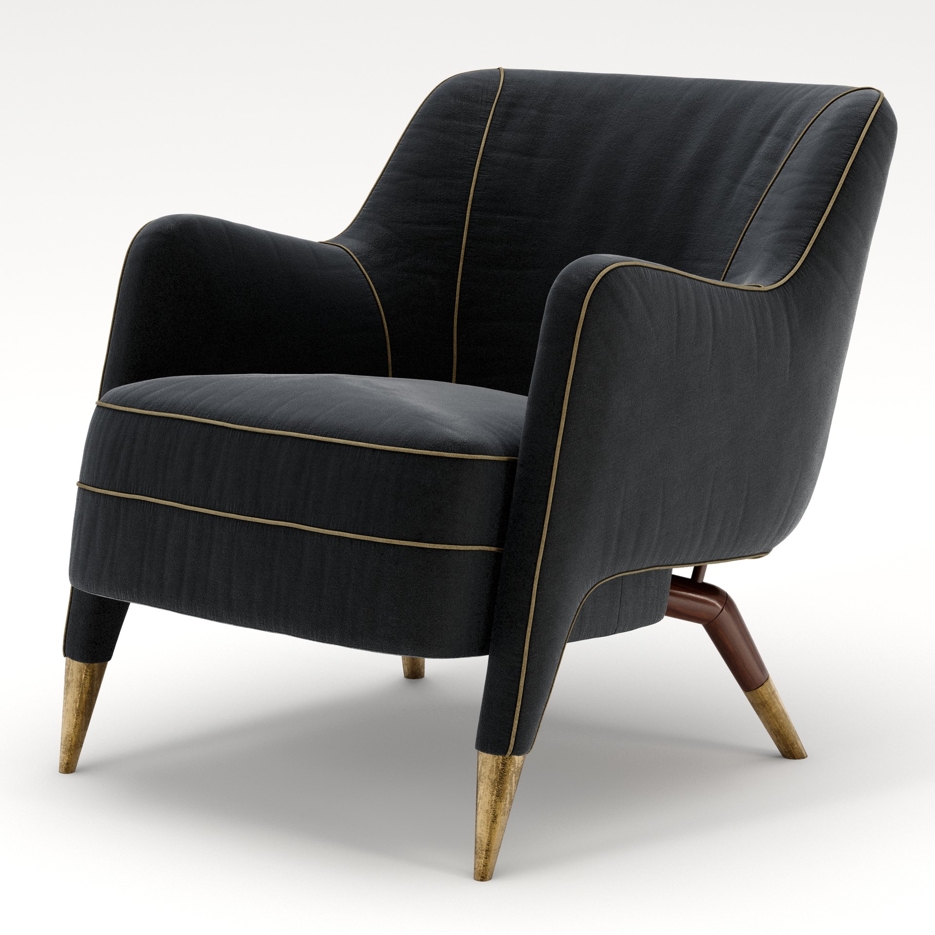 Christopher Gough Armchair By Gio Ponti Christopher Gough Armchair By Gio Ponti Render 1