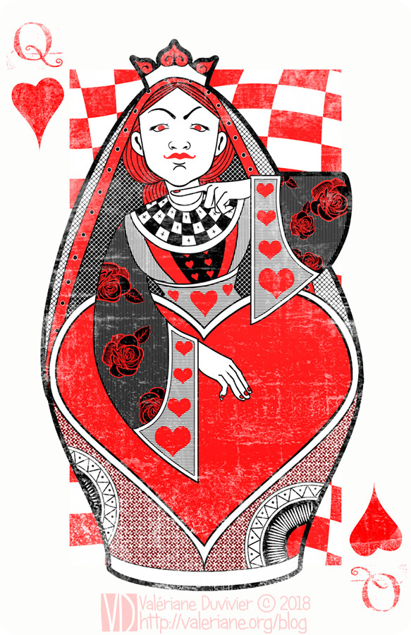 Character design challenge : Alice in Wonderland (the Queen of Heart)