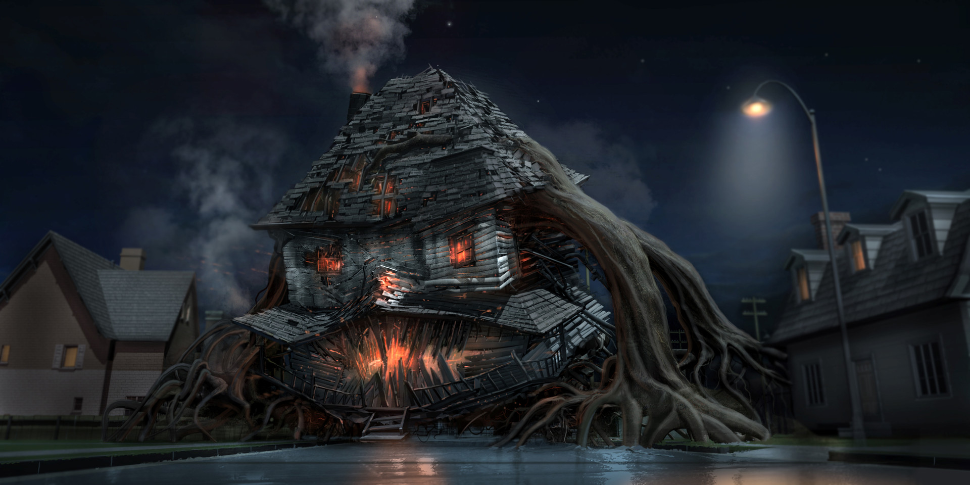 Monster House Environment concept.
