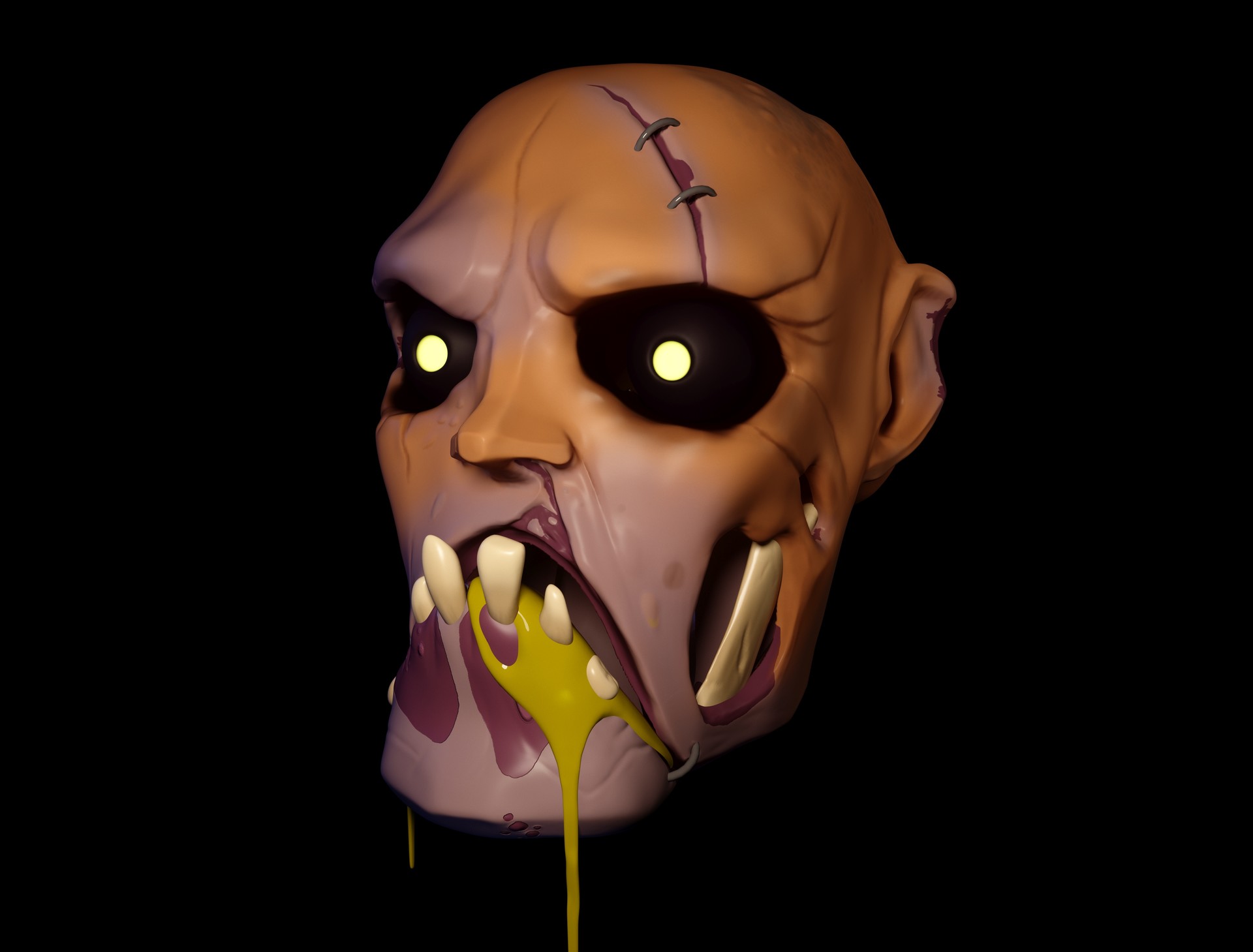 Artstation Drooling Zombie Javier De La Rubia