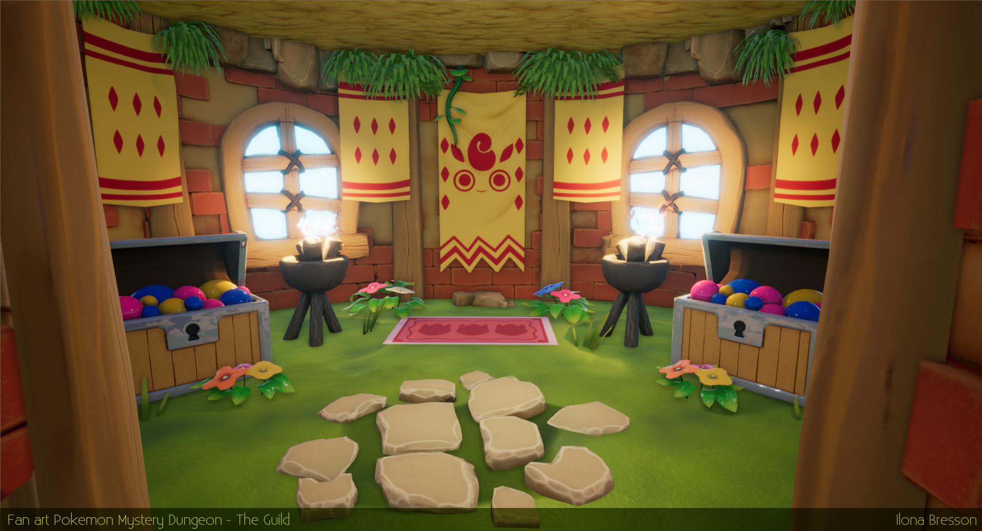 Artstation Fan Art Pokemon Mystery Dungeon The Guild Ilona