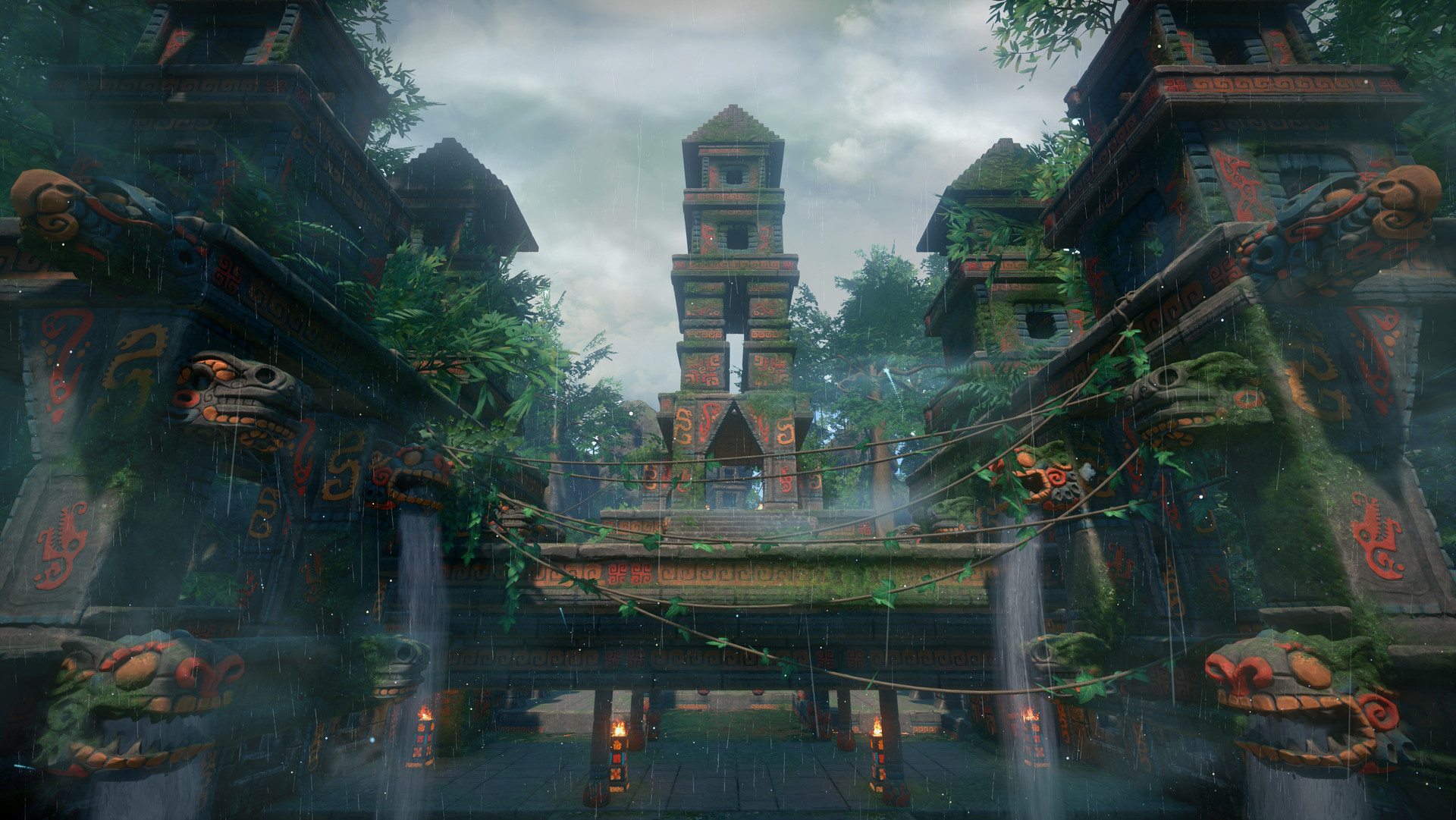 ArtStation Nahele Rain Rain Temple