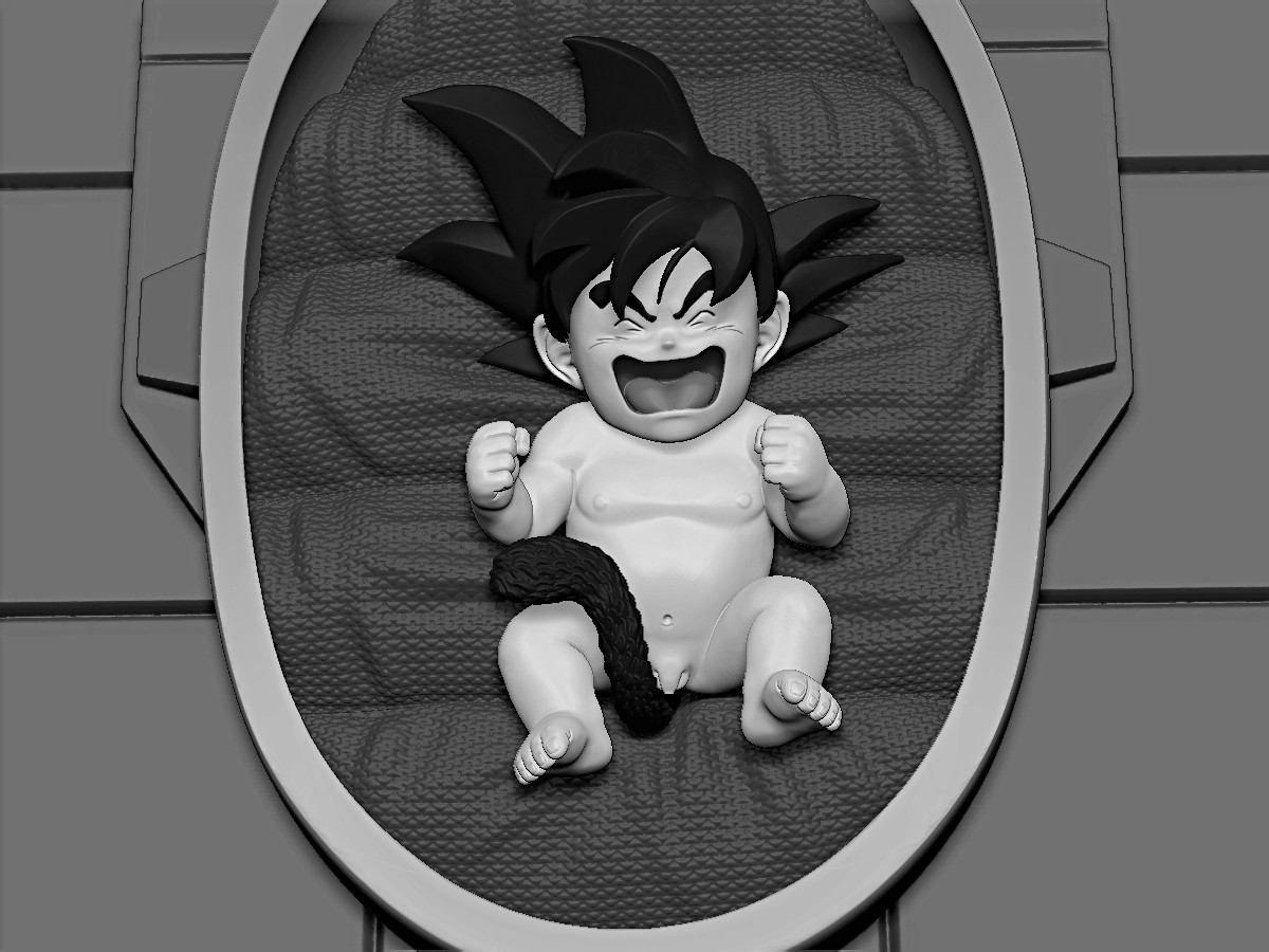 Artstation Db Baby Goku Project Resinkid Work