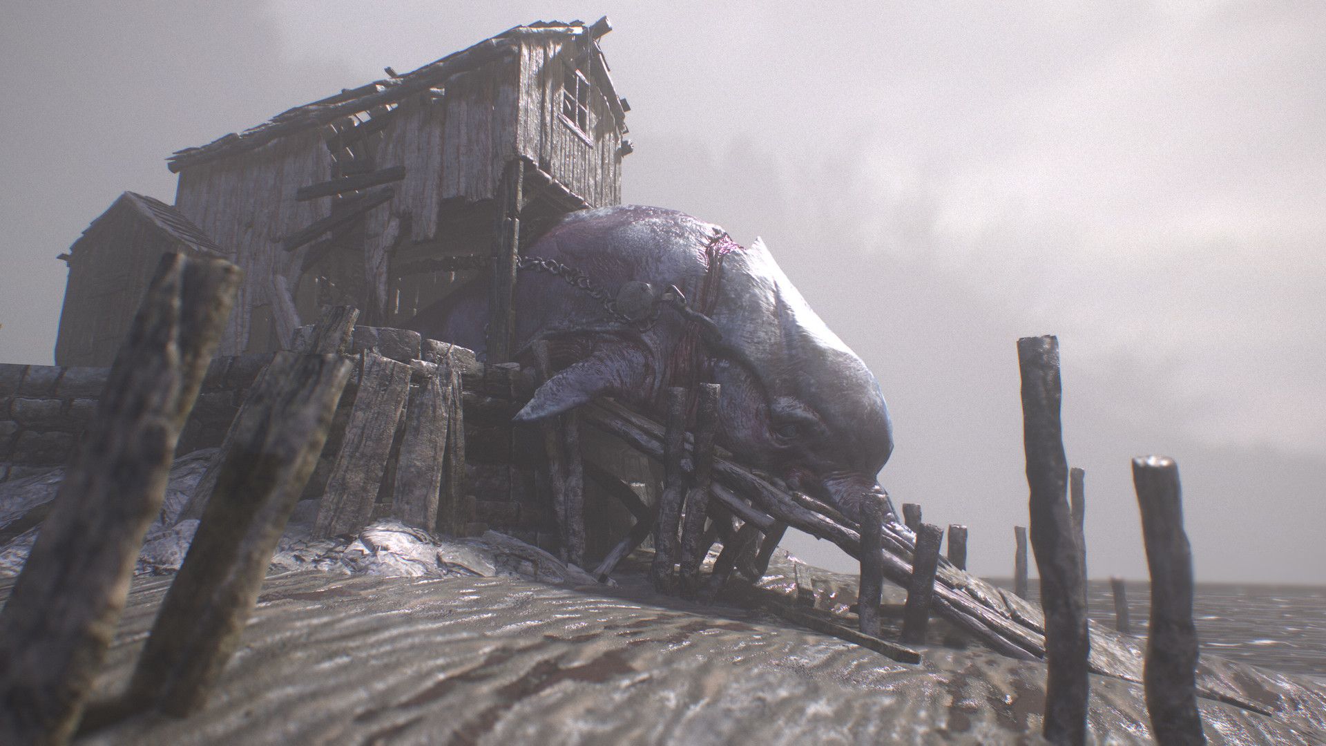 Artstation Dark Fantasy Whaling Station Joseph Bieschke