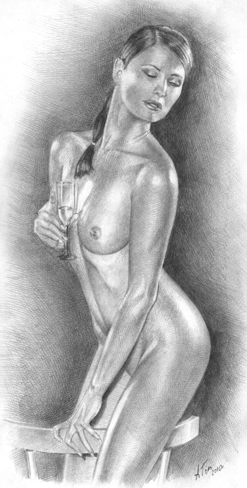 голая девушку карандашом фото 107