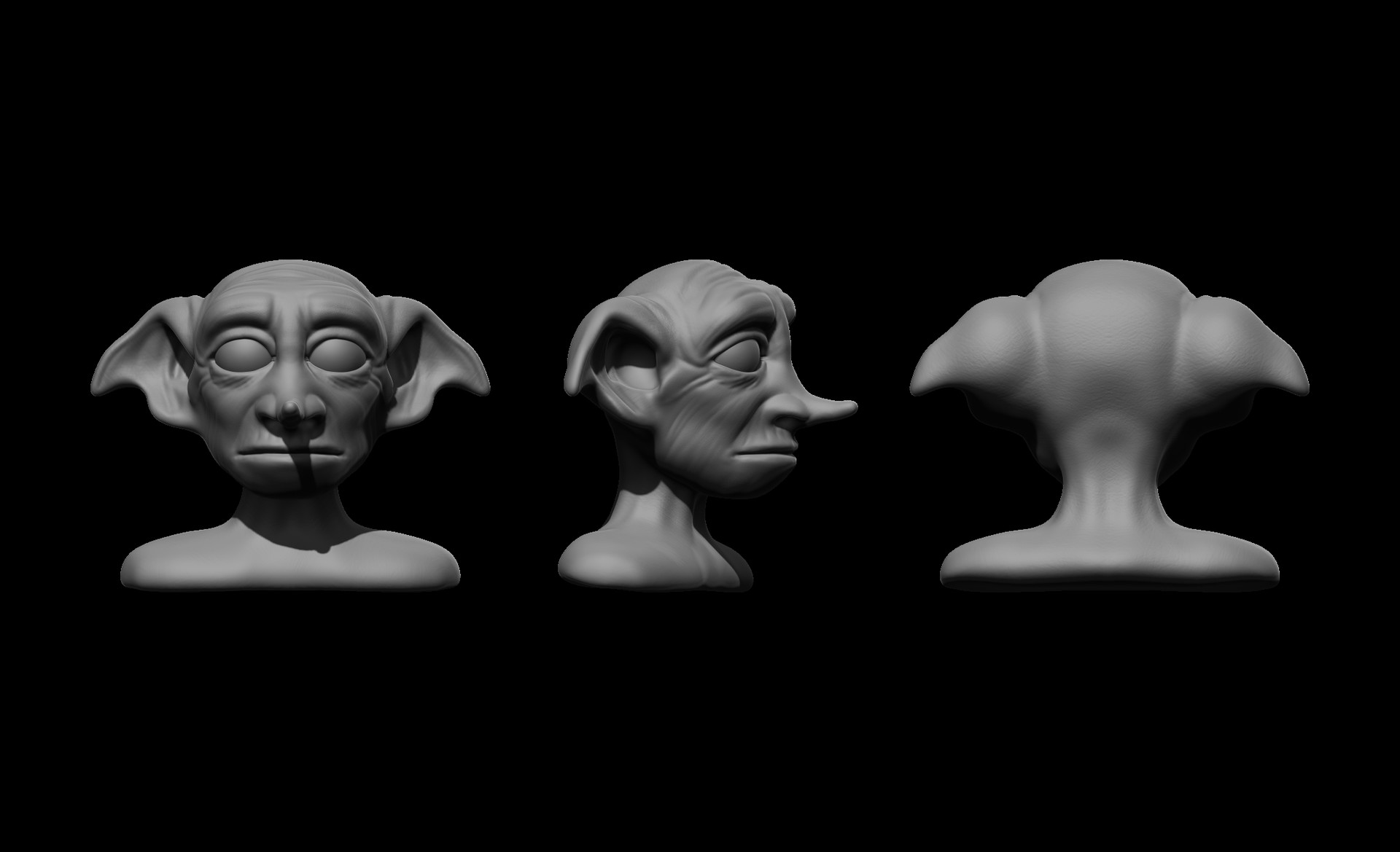 Sculpting Dobby - Harry Potter special - timelapse sculpt and