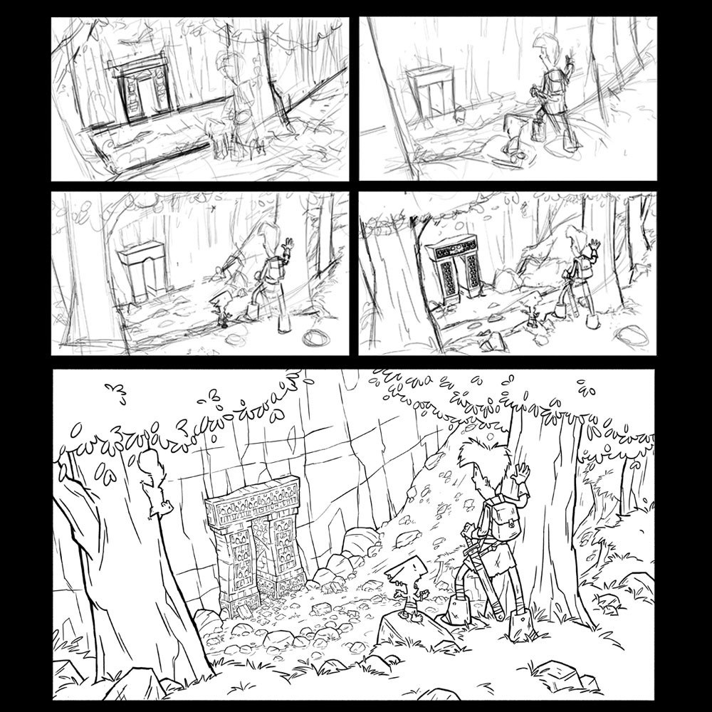 Line work and sketch process