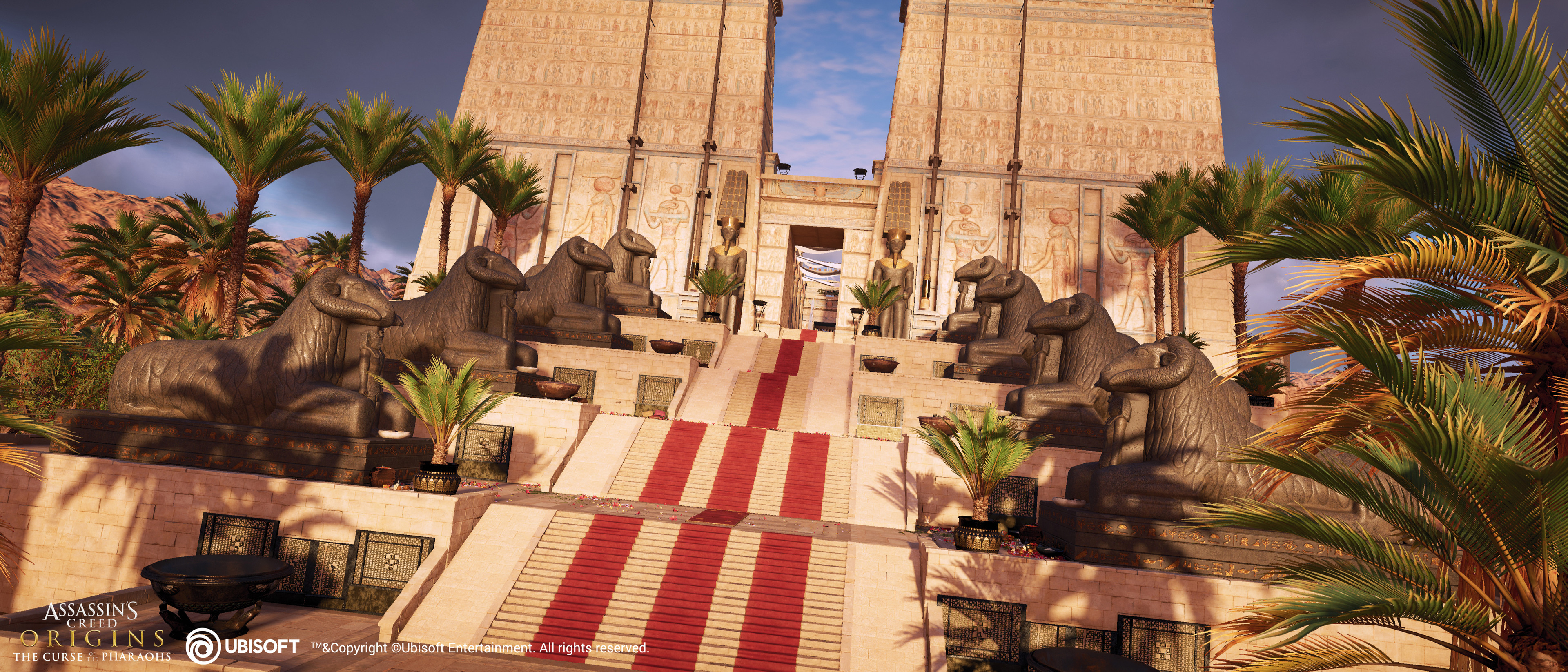 ArtStation - Assassin's Creed Origins - The curse of the pharaohs DLC - Thebes city overall silh…