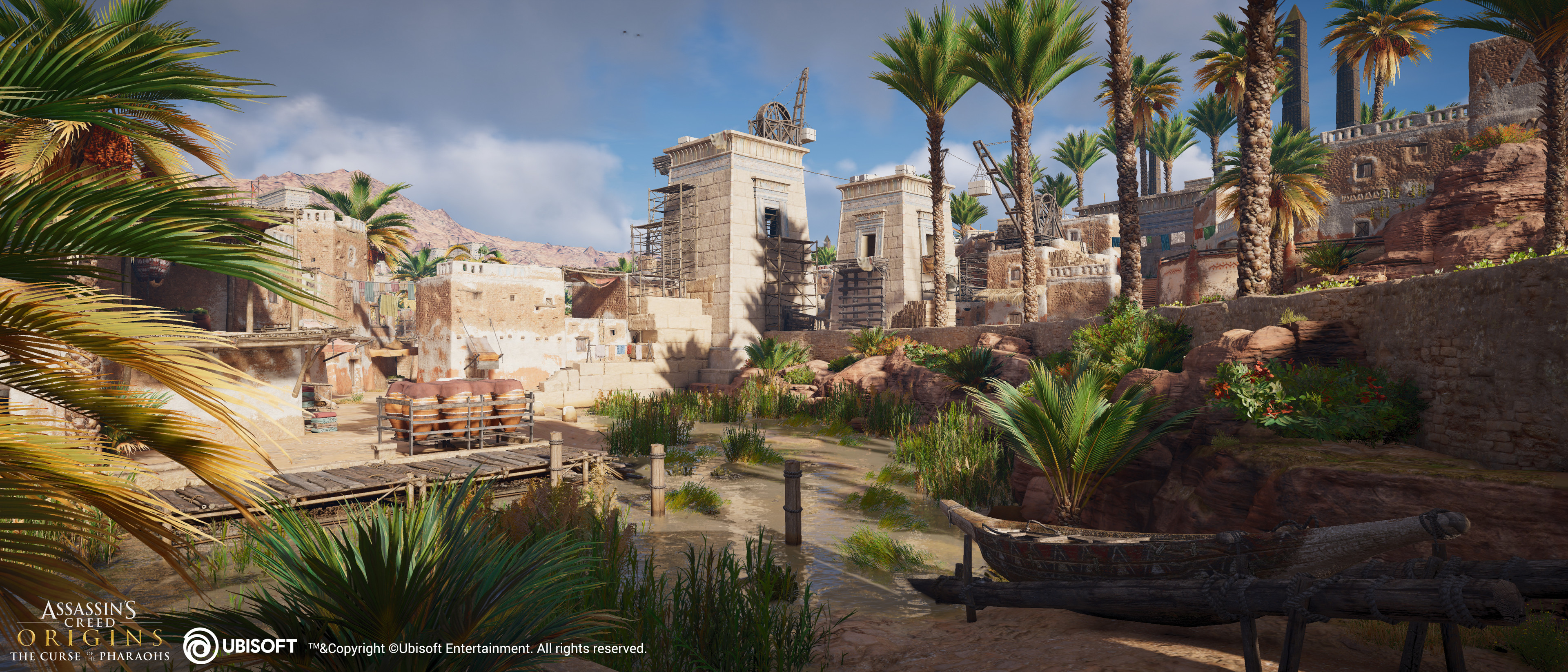 ArtStation - Assassin's Creed Origins - The curse of the pharaohs DLC -  Thebes city overall silh…