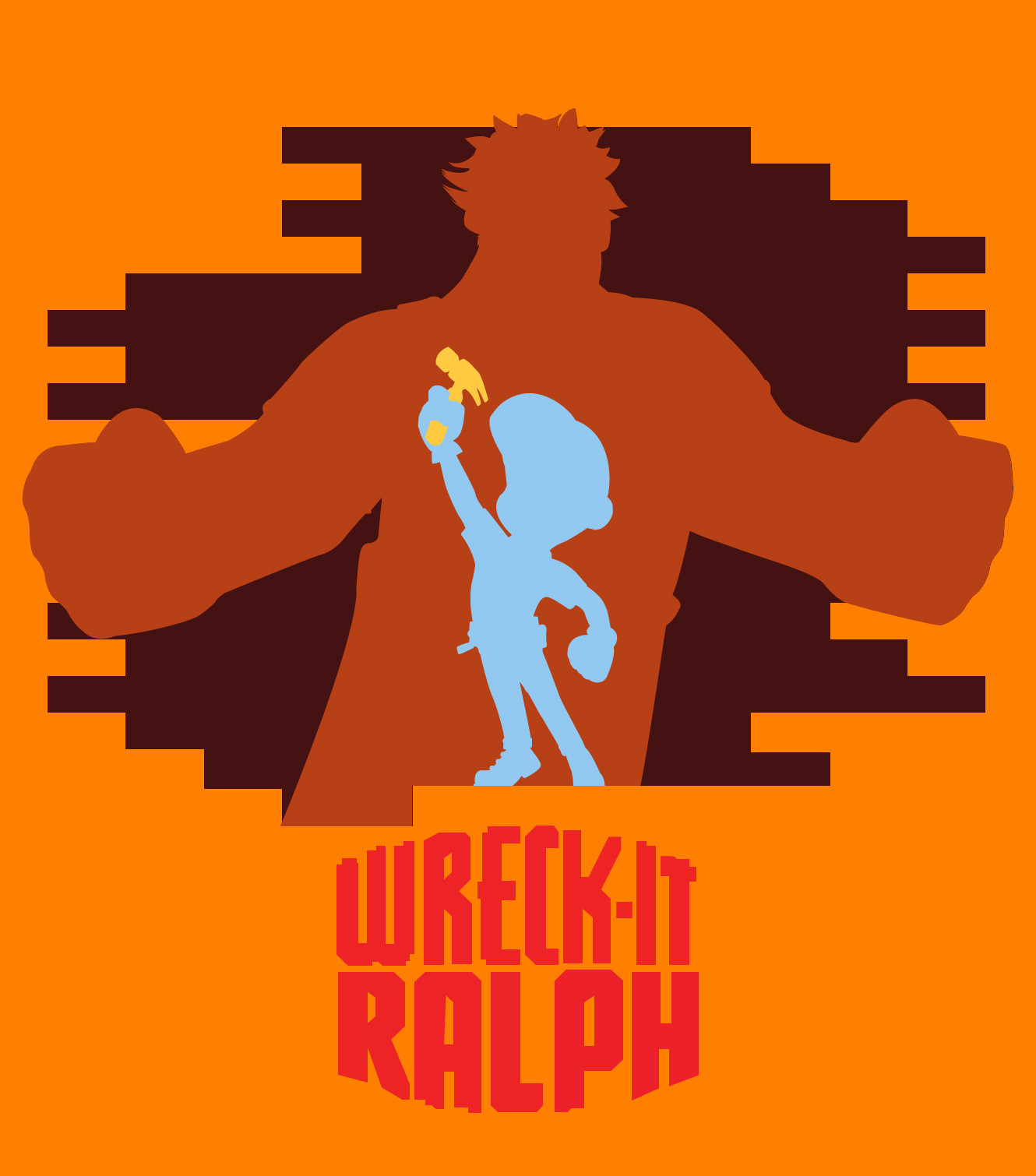 Artstation Wreck It Ralph Minimalist Poster Gabriel Barbosa