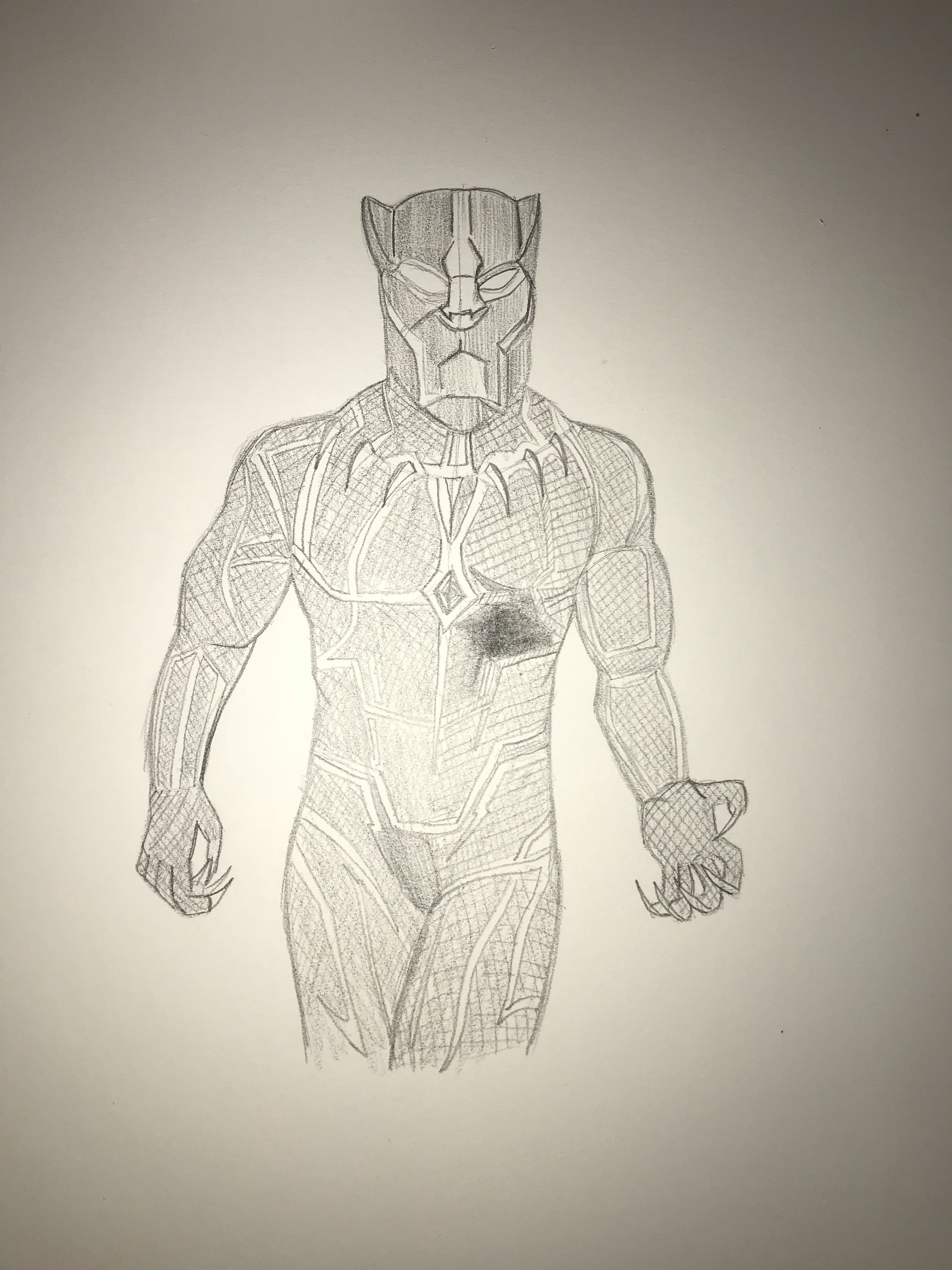 Black Panther sketch by LucianoVecchio on DeviantArt