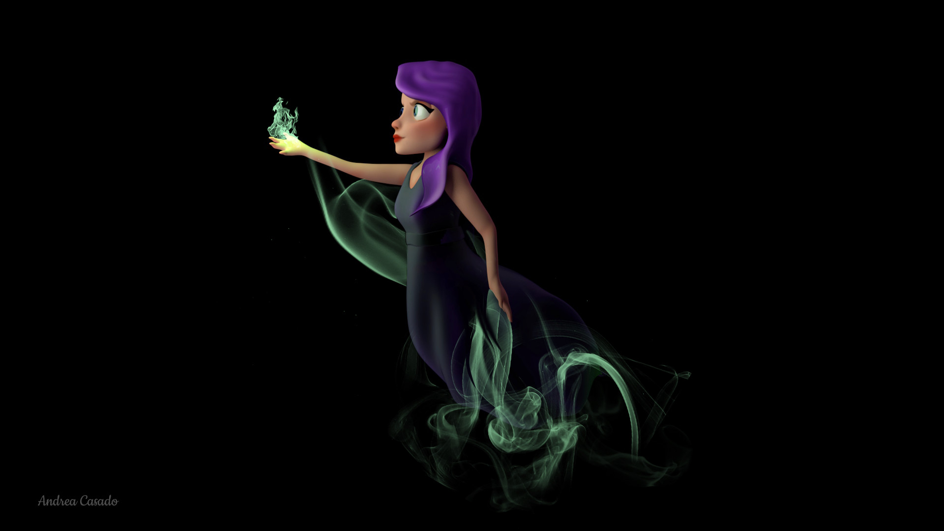 ArtStation - Magic ghost girl