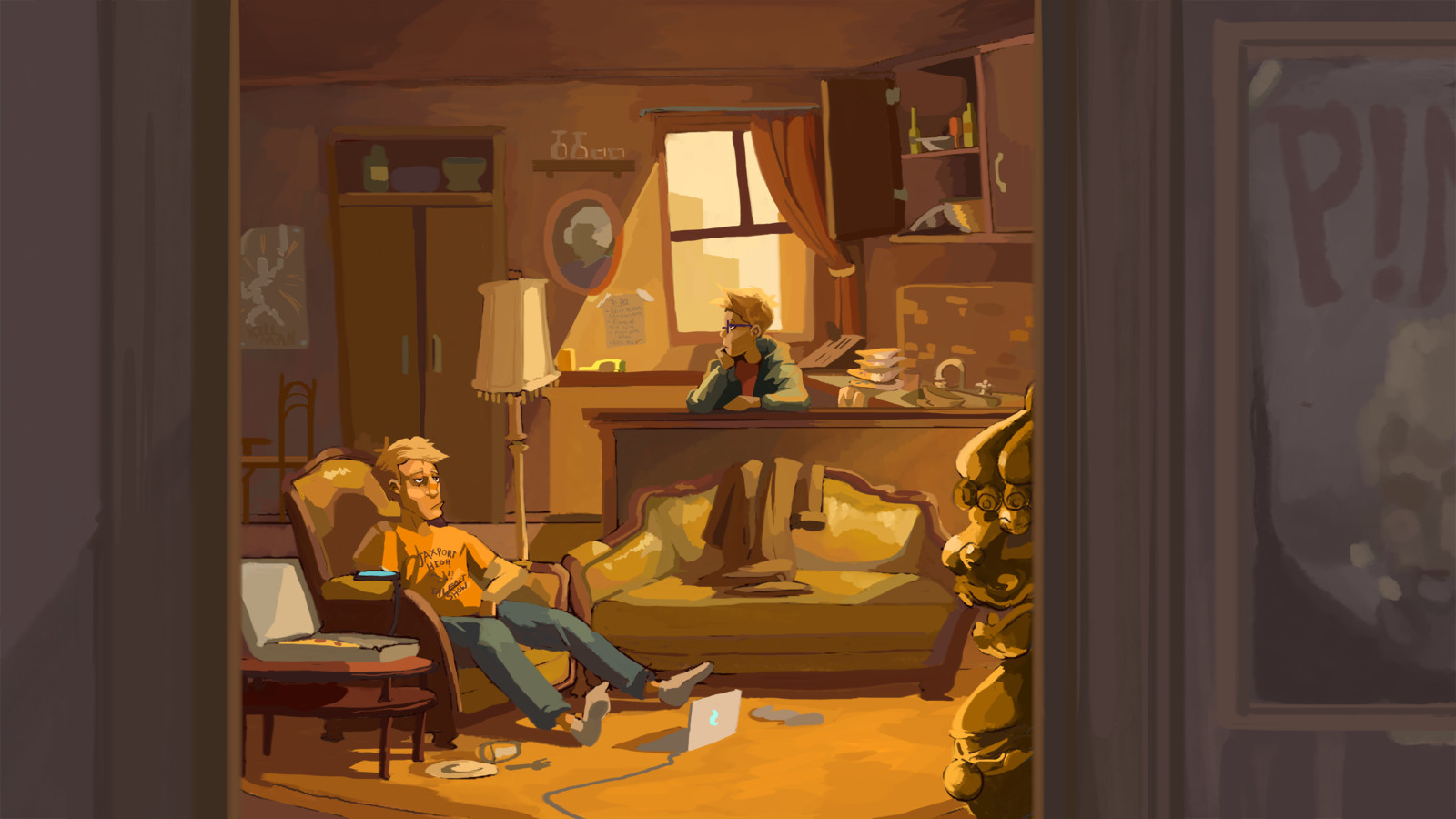 Ethan and Ethel in the apartment 