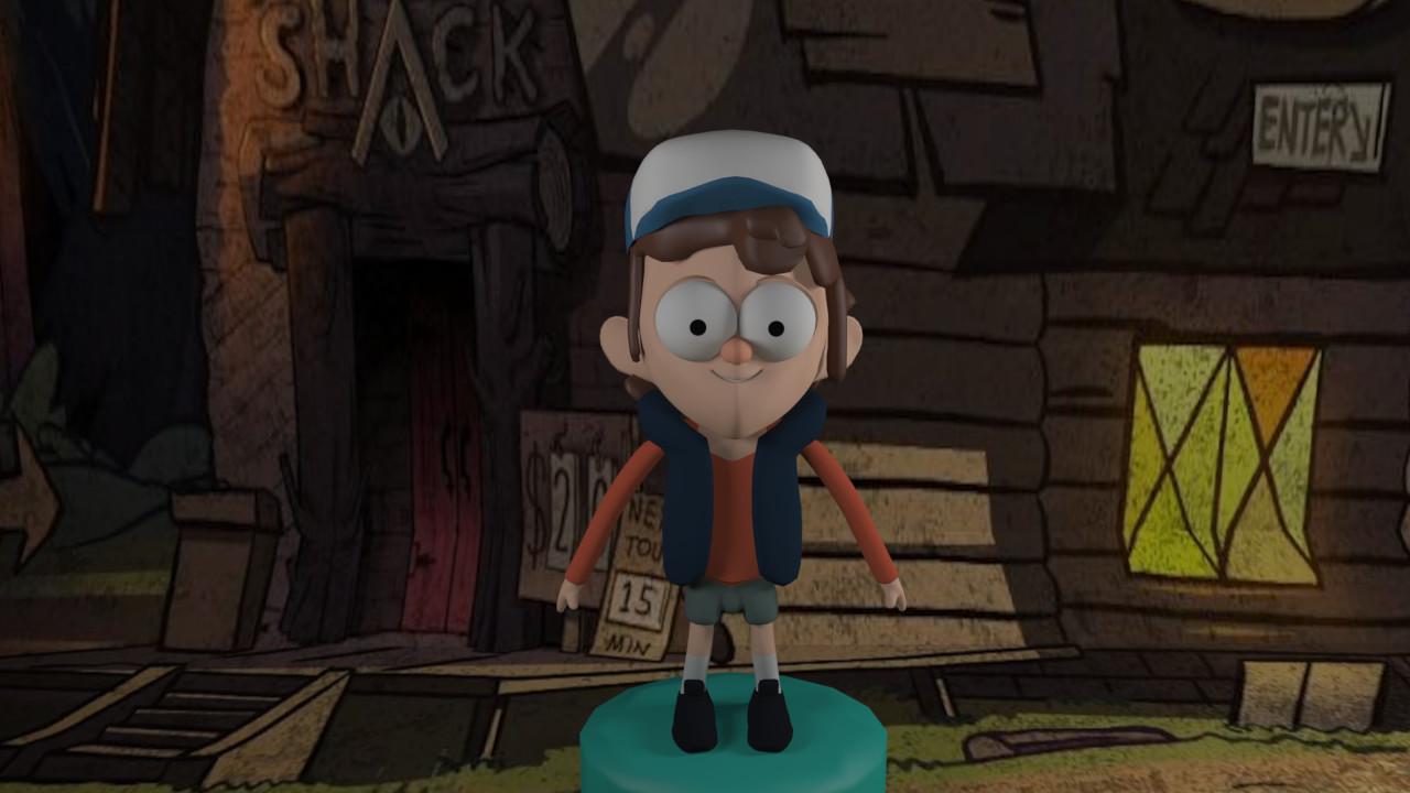 Artstation 3d Model Of A 2d Cartoon Character Miguel Rocamora