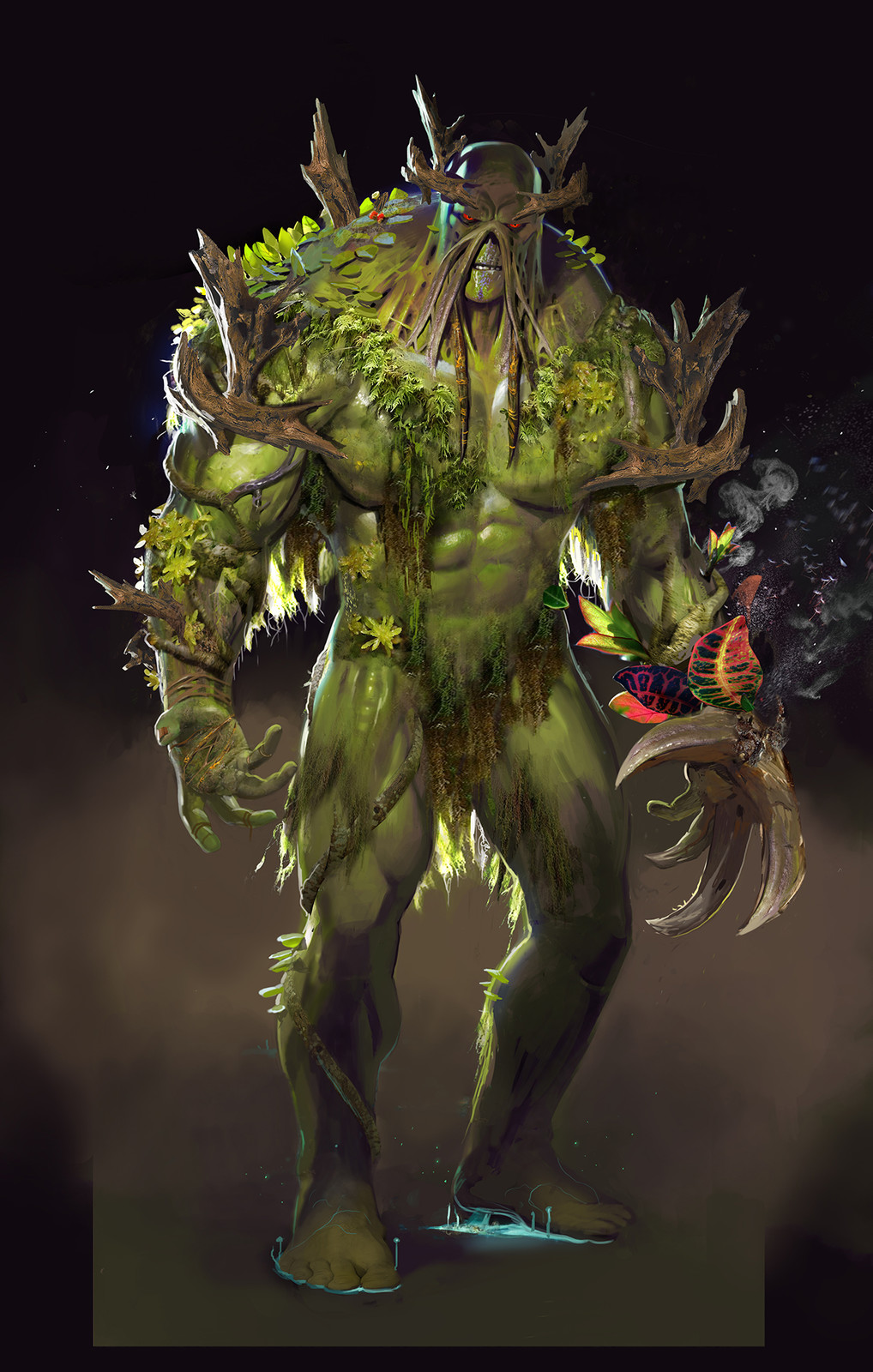 Swamp Thing with gimmick activated (more armor)