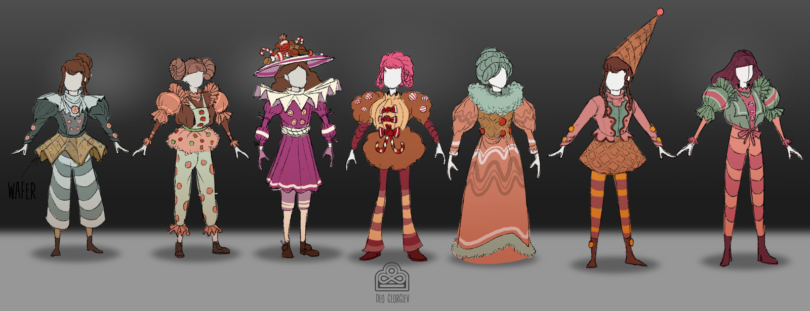 Stage 1 Costume Iterations 